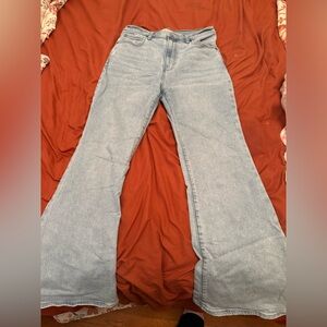 Abercrombie & Fitch Light blue flare jeans